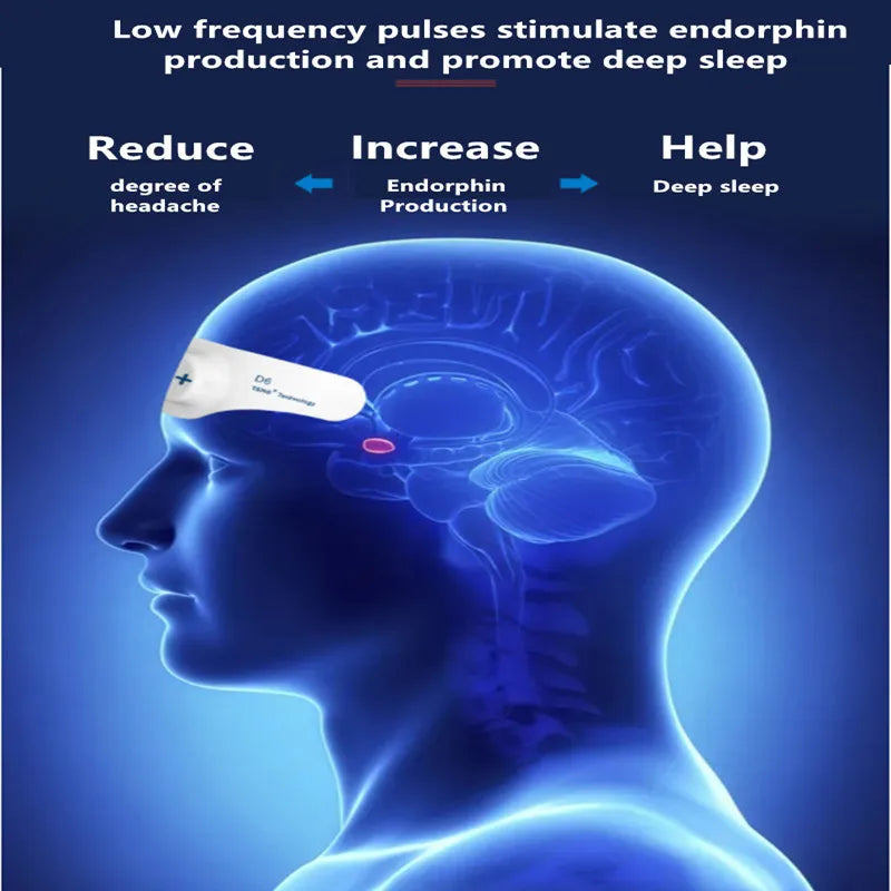 Battery TENS Insomnia Sleep Instrument Microcurrent Sleep Aid for Depression Migraine Head Massager Biological Clock Regulation