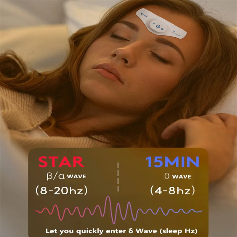 Battery TENS Insomnia Sleep Instrument Microcurrent Sleep Aid for Depression Migraine Head Massager Biological Clock Regulation