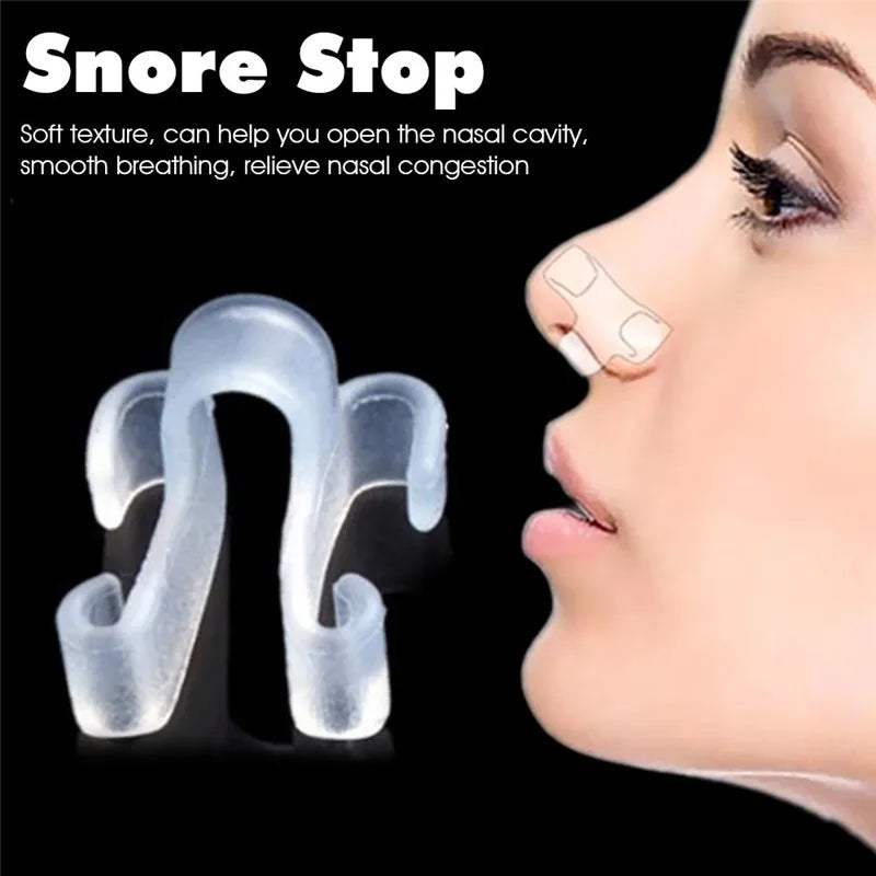Anti-Snoring Nasal Clip for Sleep Apnea, Breathing Aid Device for Healthy Sleep