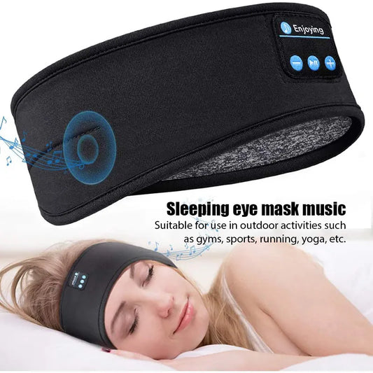 Wireless Bluetooth Headset Sports Headband, Over-Ear Earbuds, Music Sleeping Eye Mask, Wireless Headphones