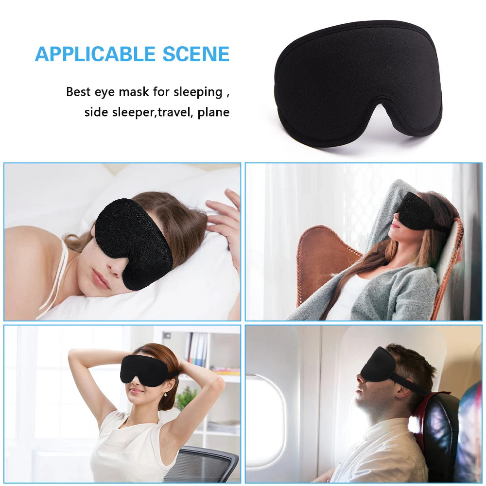 Silk Sleep Mask, Soft and Smooth, Eye Cover for Travel, Relaxation, Rest, and Sleep Aid