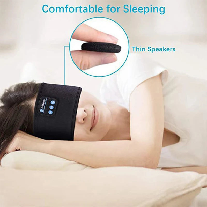 Wireless Bluetooth Headset Sports Headband, Over-Ear Earbuds, Music Sleeping Eye Mask, Wireless Headphones