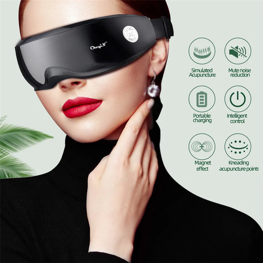 Smart Eye Massager with Magnetic Therapy, 9 Modes, Relieves Fatigue and Eye Strain