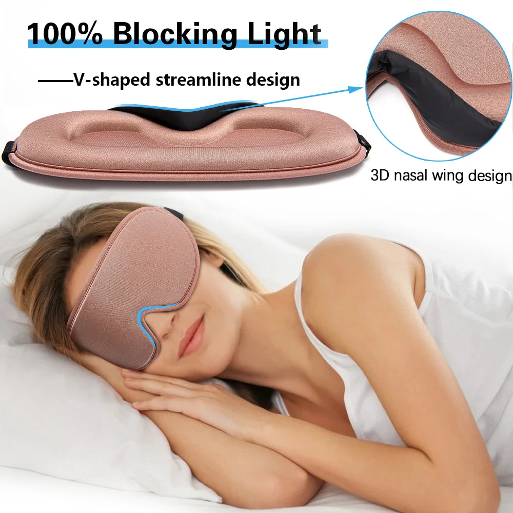 Silk Sleep Mask, Soft and Smooth, Eye Cover for Travel, Relaxation, Rest, and Sleep Aid
